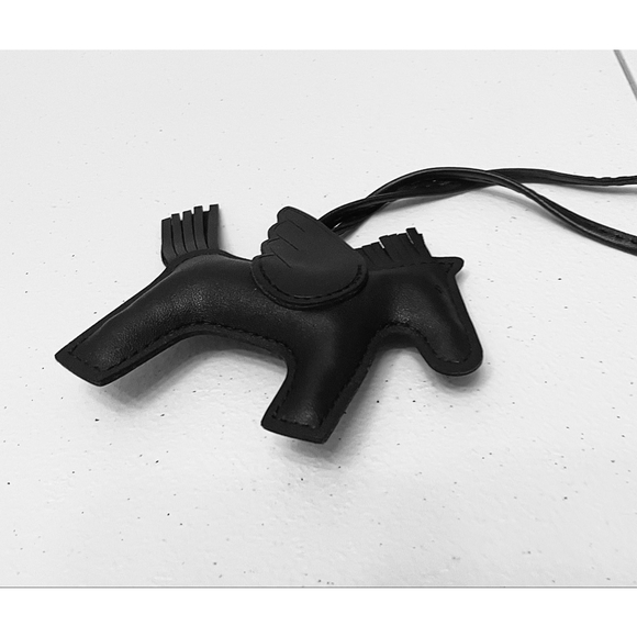 Black Pegasus Horse Bag Charm Black New Unbranded - Picture 4 of 5